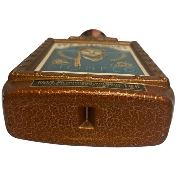 1976 Beam Bourbon Decanter Rockwell Pioneer Saturday Evening Post Vintage Bar - Picture 6 of 13